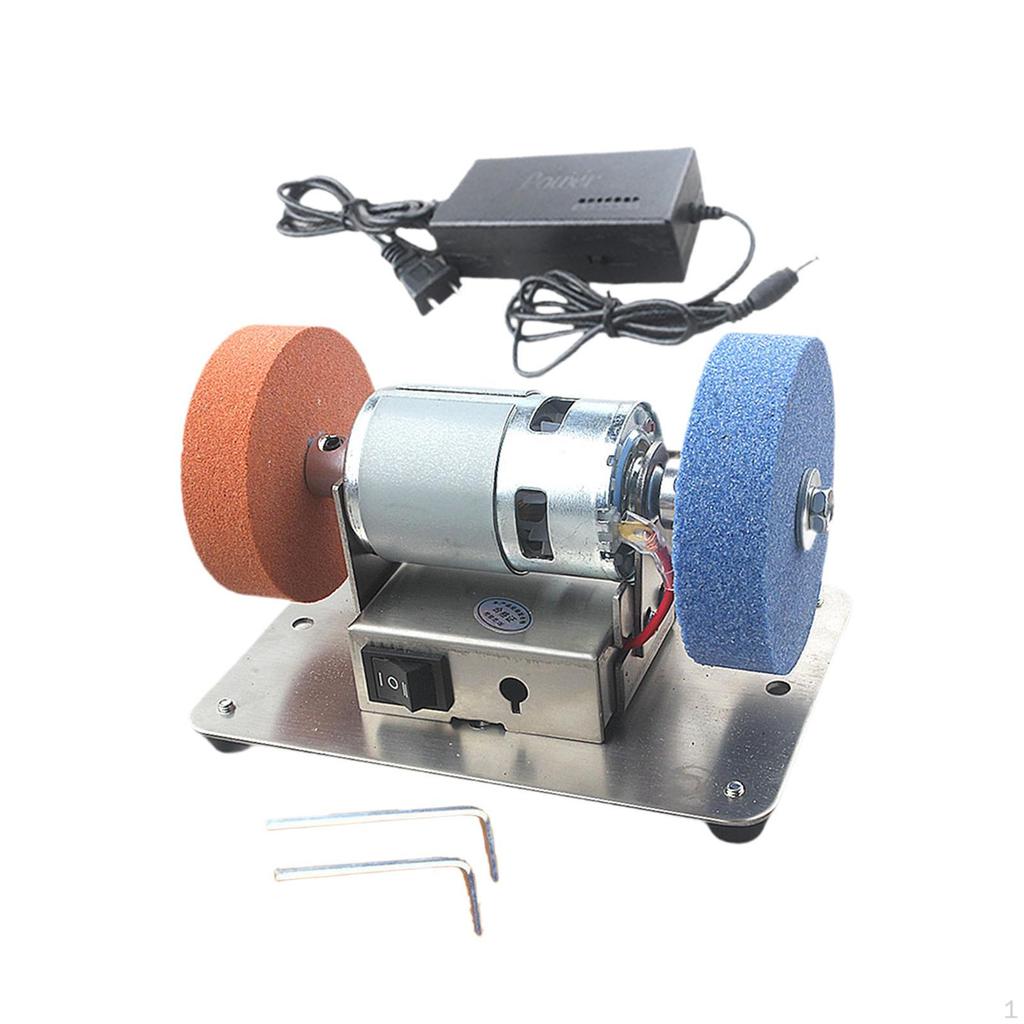 Мини-шлифовальный станок, шлифовальный инструмент, 7 скоростей, регулируемая полировальная машина для поделок, настольная шлифовальная машина для дома