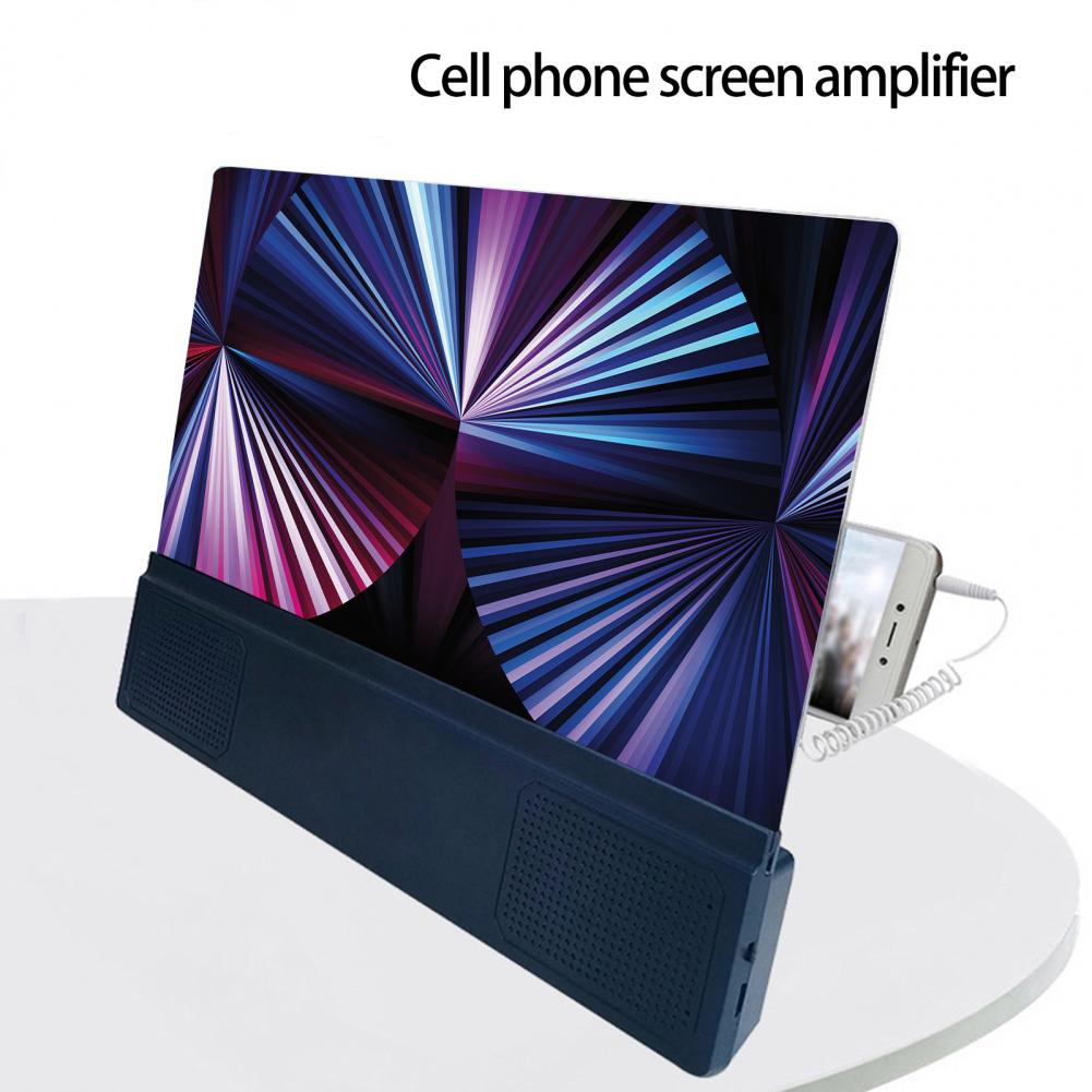 12 Inch F5 Mobile Phone Amplifier Adjustable Blue Light Lens with Audio Watch Video Phone Screen Magnifying Amplifier