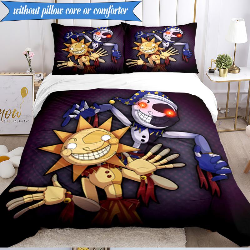 Skull And Sun Carnival 3pcs K-pop music group Bedding set,Ideal for Bedroom, Dormitory,Including Duvet Cover And 2pcs Pillowcases,Fan gifts