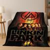 Классическое одеяло из фланели с логотипом L-Linkin Park, арт рок-группы, уютное мягкое покрывало для дома, спальни, кровати, дивана, пикника, подарок для ребенка