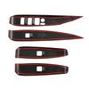 4Pcs Carbon Fiber Look Car Window Lift Switch Panel Trims For Toyota Camry 2024