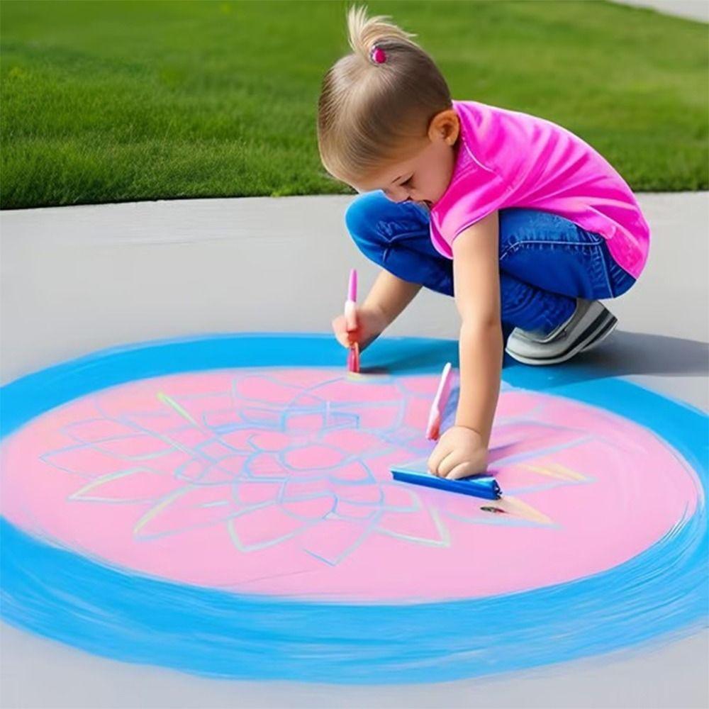 Мягкий набор кистей для рисования мелом на тротуаре с поролоновой головкой, детская кисть для рисования на открытом воздухе