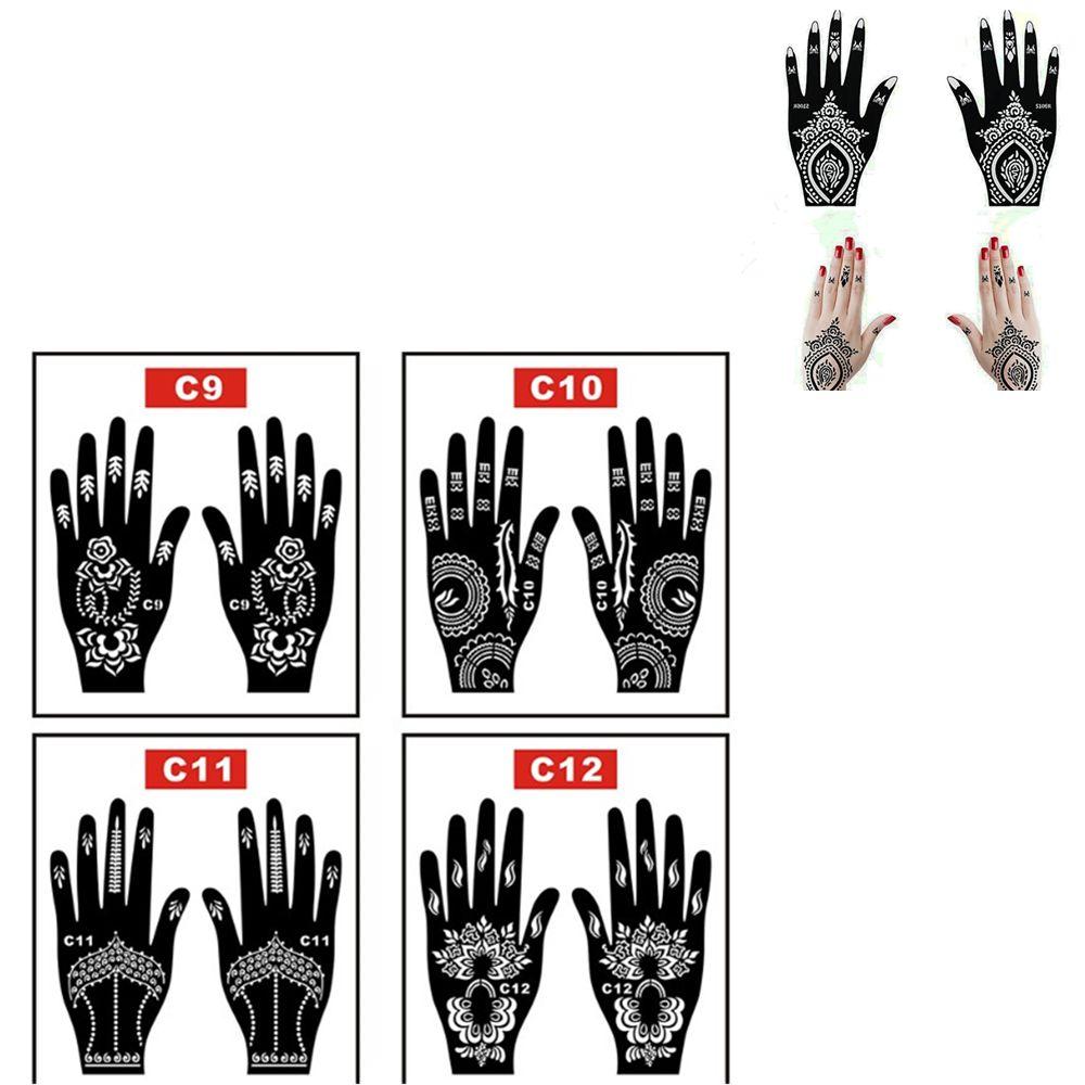 Painting Hollow Drawing Airbrush Body Art Template Temporary Decal Tattoo Stencils India Henna Kit