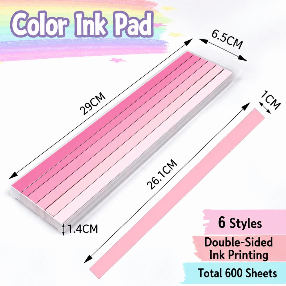 600 Sheets Gradient Color Star Folding Paper Strips Lucky Star Paper Strips  DIY Handmade Crafts