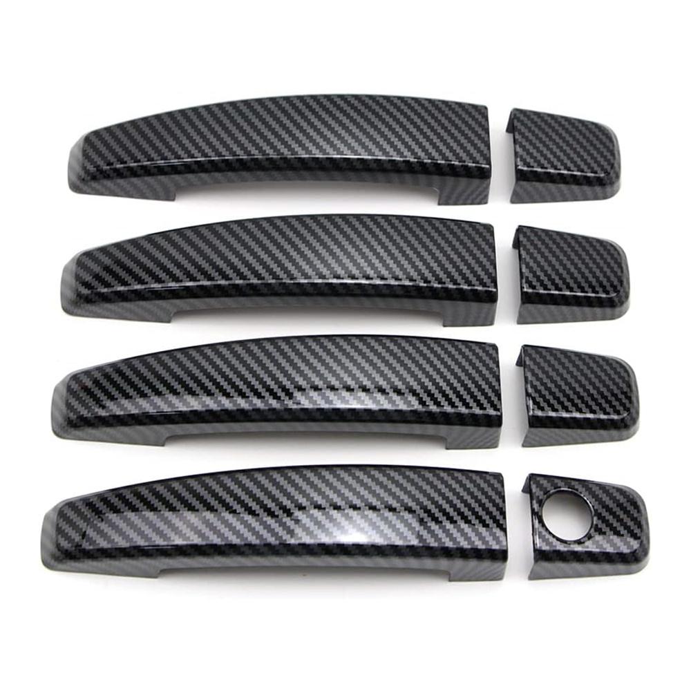 Car Exterior Door Handle Cover Carbon Fiber Look For Chevrolet Cruze 2011-2015