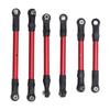 6pcs RC Car Steering Tie Rod Aluminum Alloy Spare Part Long Short RC Tie Rods Set for Traxxas Slash