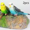 Creative Simulation Parrot Parakeet Miniature Landscape Ornament Animal Model Lawn Figurine Artificial Bird Photography Props