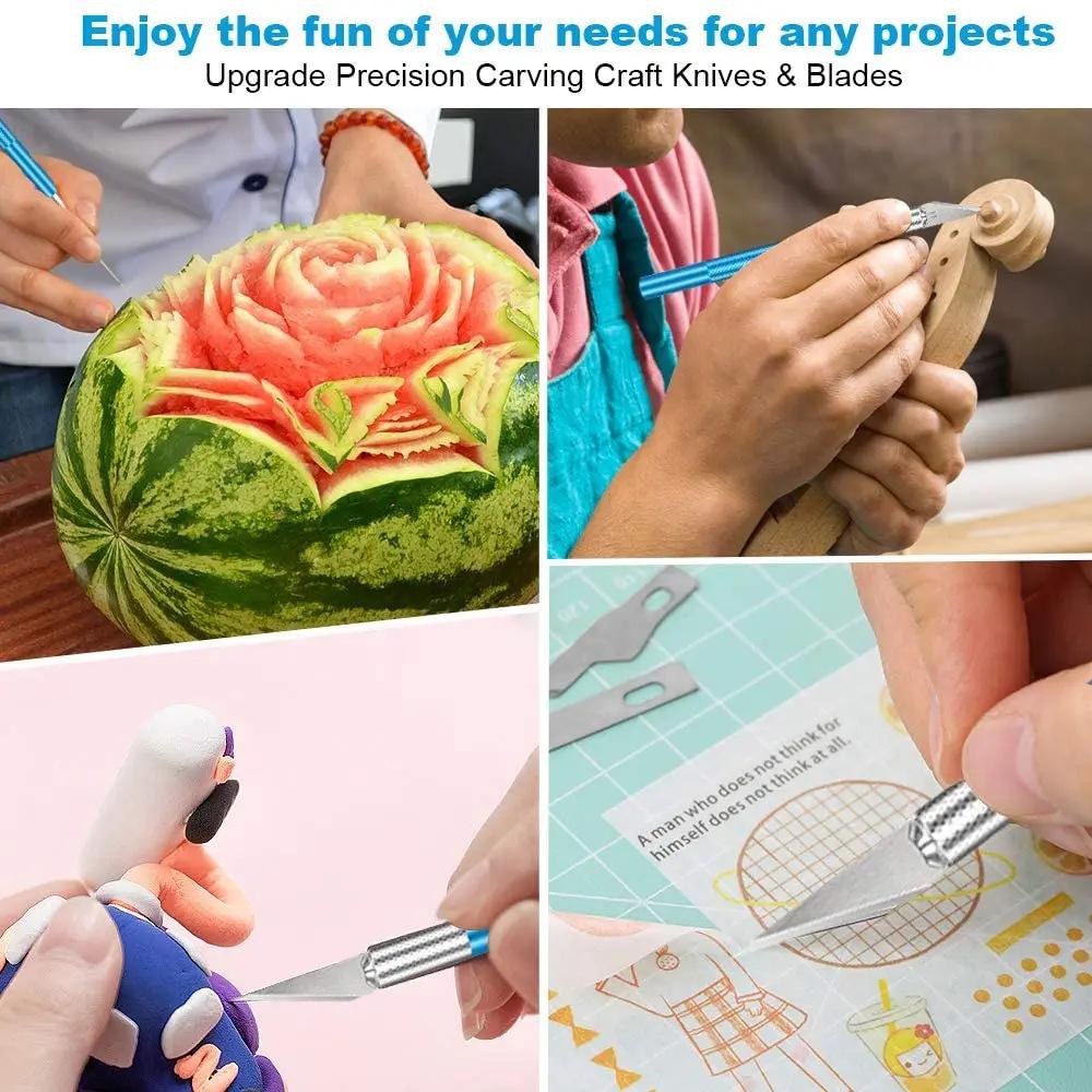 Нескользящий металлический скальпель, набор инструментов, резак, гравировка, ремесленные ножи + 5 шт. лезвий, мобильный телефон