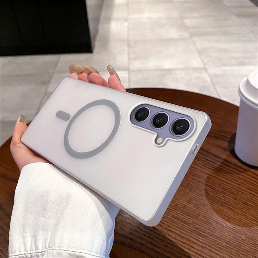 Премиальный матовый прозрачный чехол для Magsafe для Samsung Galaxy A57/37/27/17/07 A56/36/26/16/06 A55/35/25/15/05S Магнитная беспроводная зарядка Противоударная крышка