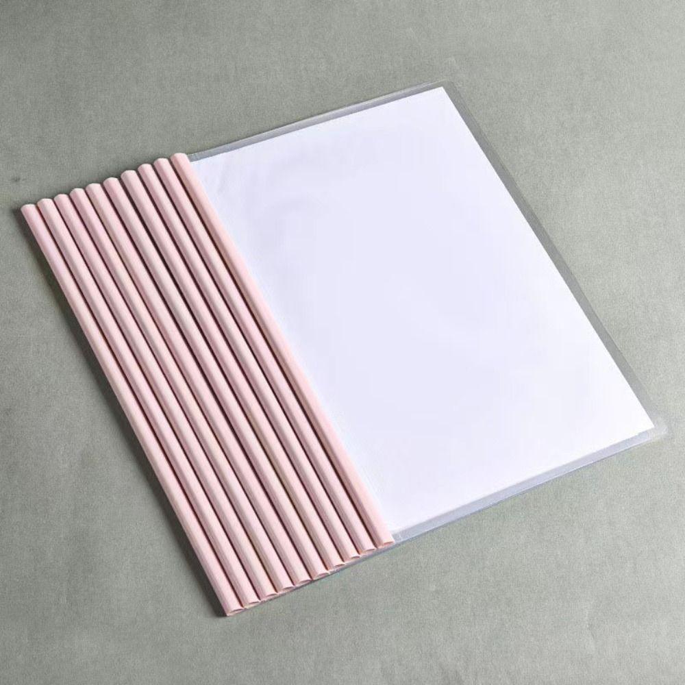 Thickened Document Rod Clamp Business Supplies Pull Rod Clip New A4 Draw Rod Folder