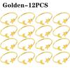 1-24 шт. Модные простые сплавные кольца для салфеток в виде луны и звезды, золотой металлический декор стола для Рамадана, Ид, Исламской вечеринки, банкета, кухни, домашнего использования