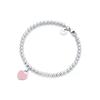 TIFFANY &CO TIFFANY &CO Серия Return to ™ Бусина в форме сердца Тип Браслет с бусинами Серебро 925 Проба Эмаль Женский Розовый GRP06688-Pink Очень маленький