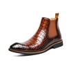 Модные классические оригинальные мужские туфли, высокие кожаные туфли, мужские туфли без застежек, с острым носком, ботинки челси, мужские ботинки Zapatos Vestir Hombre