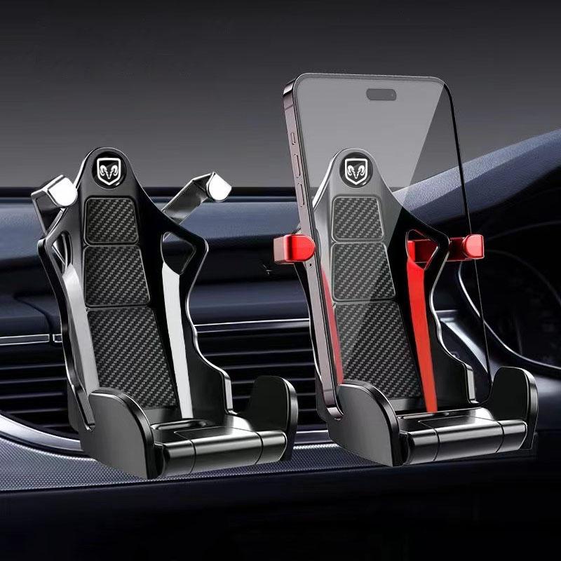 Car Air Vent Phone Mount Universal Shockproof GPS Clip Smartphone Stand for Dodge Journey Caliber Challenger Charger Durango Ram 1500 Stratus Dakota