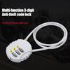 Helmet Lock Password Smart Combination Lock Wire Rope Padlock Digit Padlock Code Security Lock