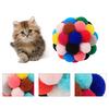 Привлекательный мяч для кошек, игрушка, идеальный подарок, полиэстеровый колокольчик, портативный плюшевый мяч для домашних животных для дома