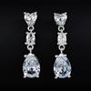 Exquisite Pink Zircon Waterdrop Earrings for Women - Early Spring Collection