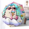 Kawaii Cat, Ice Cream DreamThemed Automatic Opening and Closing umbrella 8 Ribs, Suitable for Leisure and Going Out, Outdoor Accessory, Go