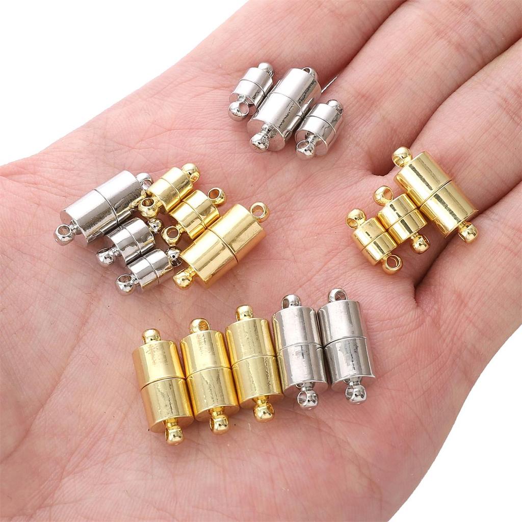 Copper Cylindrical Magnetic Buckle For DIY Jewelry Making Craft Accessories