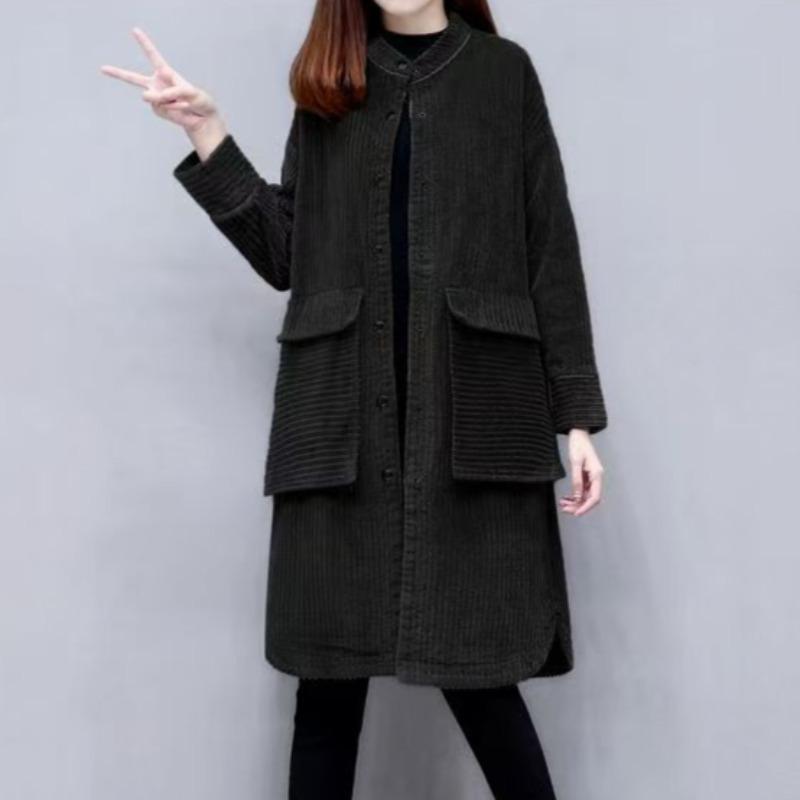 Весенняя новинка для женщин, модное свободное повседневное теплое пальто средней длины