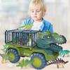 Children Dinosaur Transport Car Toy Oversized Inertial Cars Carrier Truck Toy Pull Back Vehicle With Dinosaur Gift For Kids Boy