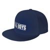 Fashion Bad Boys For Live  White Logo Flat Brim Sun Hat  Sports And Fitness Golf Hat Unisex