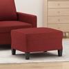 349333 vidaXL Footrest Bordeaux Red 60x50x41 Cm Fabric