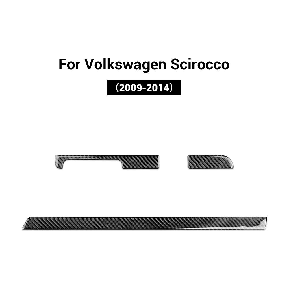 Real Soft Carbon Fiber Trim Sticker for Volkswagen Scirocco 2009 2010 2011 2012 2013 2014 LHD RHD Car Center Co-pilot Glove Box