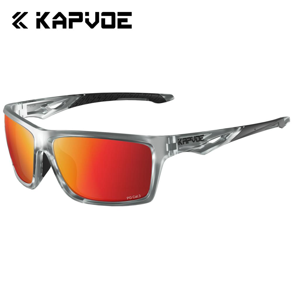 Kapvoe Fashion Polarized Sunglasses Outdoor Sports UV400 Glasses Camping Fishing Goggles Hiking Running Glasses for Men Cycl 7