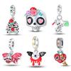 925 Silver Halloween Series Trick-or-treating Skull Bloody Devil Creative Personality Beads
