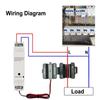 Для Tuya Smart Для ZigBee Энергометр DIN-рейка С зажимом Трансформатор тока Высокочеткий дисплей Удаленный мониторинг Управление