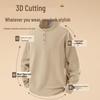 Warrior Men's Casual Long Sleeve Henry Collar T-Shirt