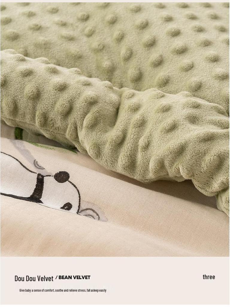 Детское хлопковое одеяло из двойной марли класса А - Всесезонное с соевым наполнителем