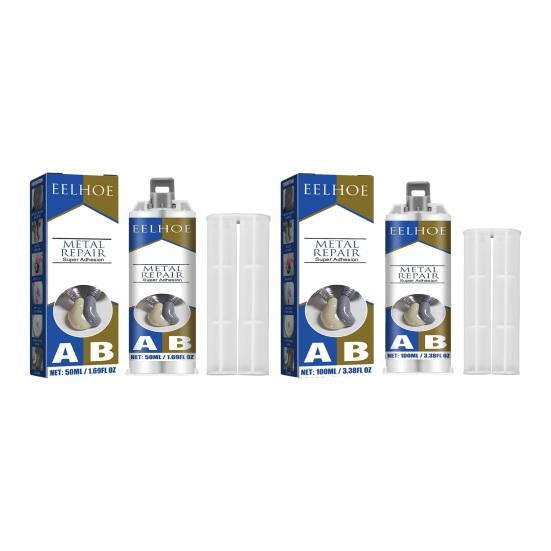 Клей для ремонта металла Быстросохнущий Сильная липкость Жаростойкий Устойчивый к старению Водонепроницаемый клей AB для металла Чугунный клей