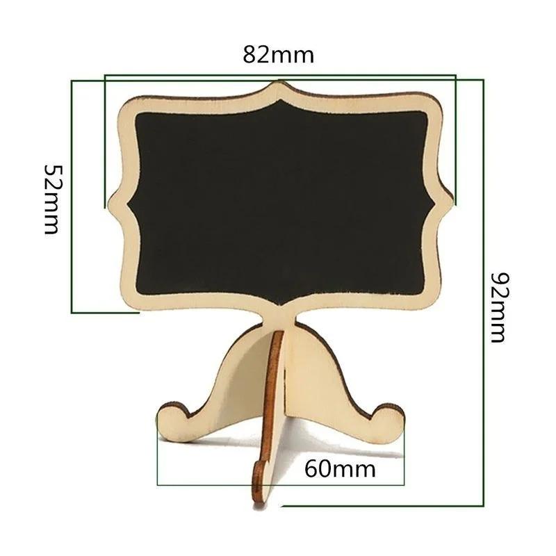 10 Pack Mini Wooden Chalkboard Blackboard Message Wedding Party Labels Tabletop Decoration