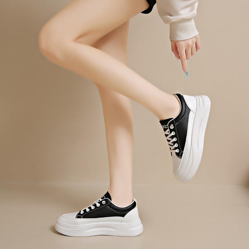 Fashion Sapatos Femininos Small White Shoes Women Leather Casual Shoes Autumn Classic Breathable Comfortable Sneakers Student Board Shoe