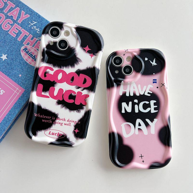 Чехол для телефона с буквами для Xiaomi Redmi Note 13 Pro 5G 12 4G 13 Pro Plus 11 10 Pro 12S Redmi 13C 12C 12 3D Волнистый Изогнутый Край