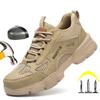 Unisex Safety Shoes Men Work Sneakers Indestructible Safety Boots Women Shoes Men Steel Toe Shoes Sport Style