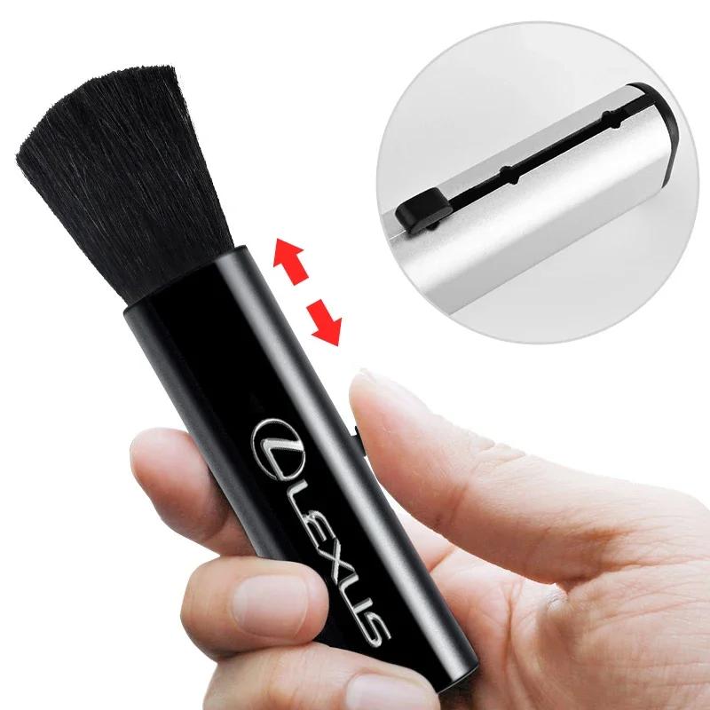 ABS Air Outlet Retractable Brush Car Conditioning Cleaning Brush Interior Dust-removing Tool Auto Accessories