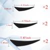 Pack-6 Car Spoiler Canards Kit, Universal Auto Front Bumper Lip Splitter, Body Anti-Collision Diffuser, Exterior Soft Rubber Decorative Stickers