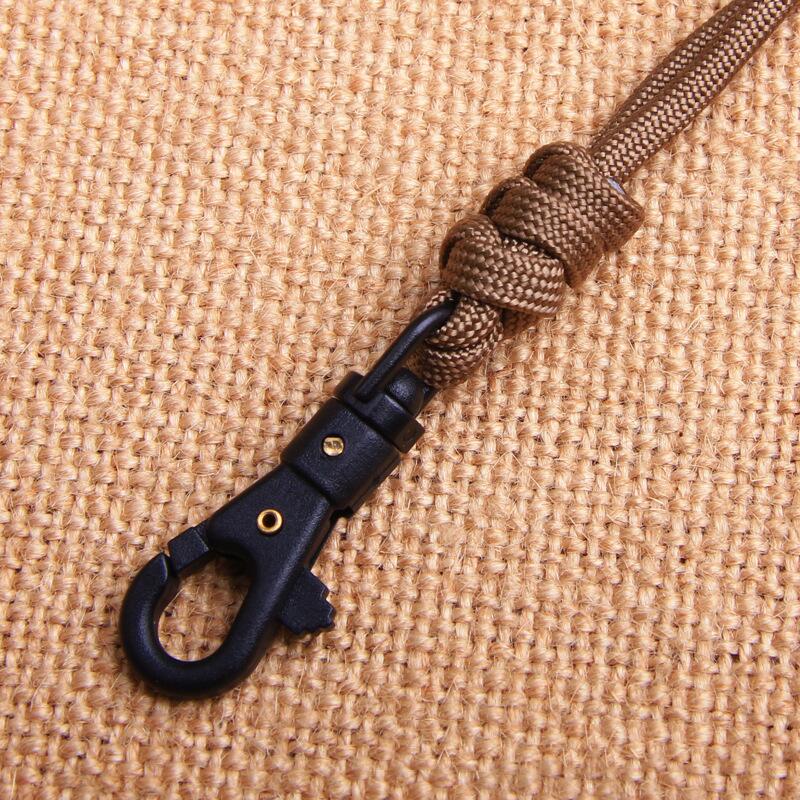 1PC Keychain Paracord Military Braided Nylon Lanyard With Plastic Buckle High Strength Parachute Cord Camping Equipment Kit