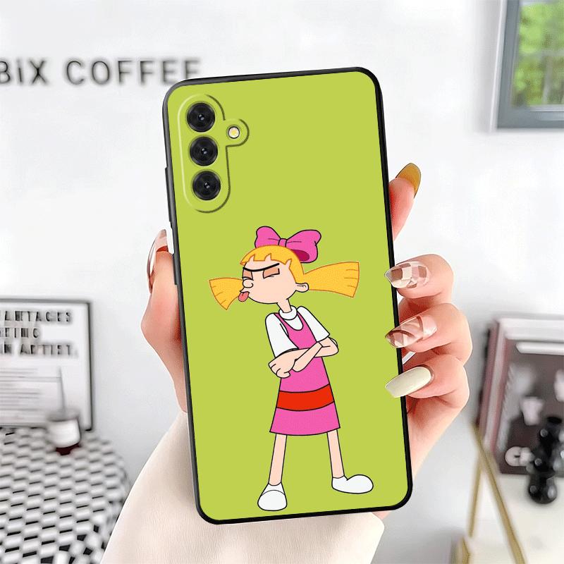 Мультяшный чехол для телефона Хей Арнольд Хельга Мягкий для Samsung A17 A37 A57 A16 A26 A36 A56 A15 A25 A35 A55 A14 A24 A34 A54 A13 A23 A33 A53