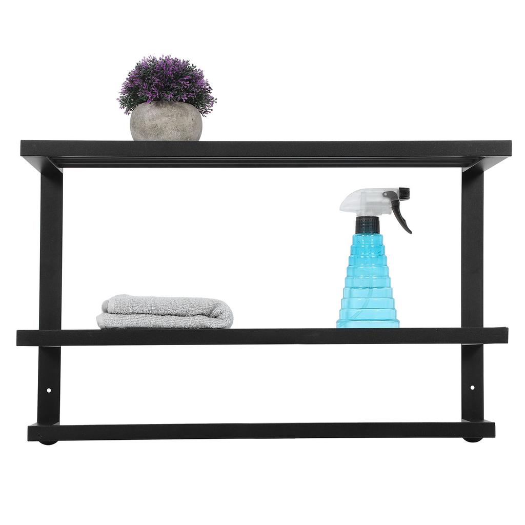 3 Tier Black Space Aluminum WallMounted Towel Holder Rack Hanger Bathroom Organizer Accessories