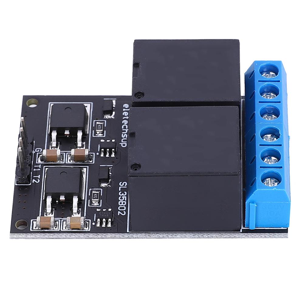 2 Channel Bistable Self Locking Trigger Board Button MCU Low Level Control Switch 12V