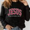 Colored JESUS THE WAY THE TRUTH THE LIFE Sweatshirt Christian Sweats Inspirational Pullovers Women Casual Bible Verse Tops