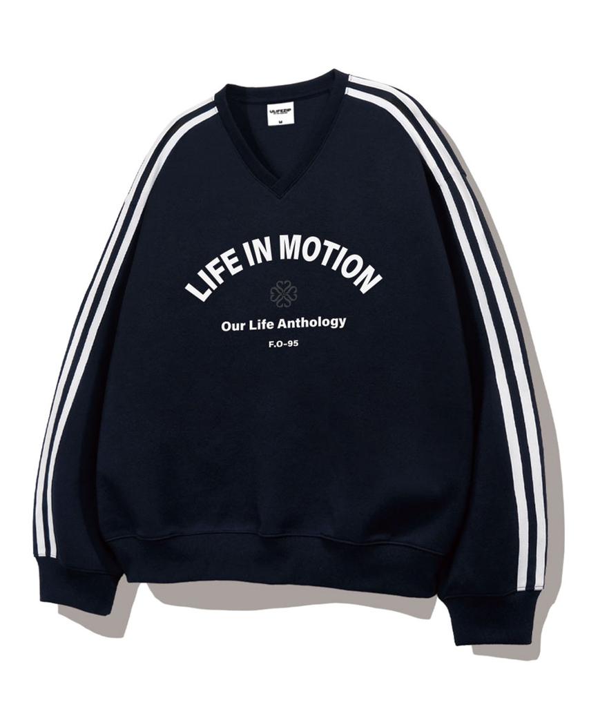 ULIFEZIP Худи Oversize с V-образным вырезом Arch In Motion 5 цветов [Ulzv_2004]