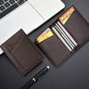 Fashion Super Slim Soft Wallet Genuine Leather Mini Credit Card Walet Purse Men Thin Small Cards Cases Holders Mens Accessories