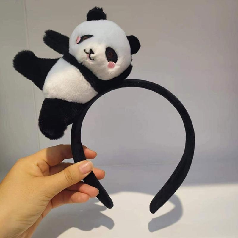 Несколько типов обруч для волос в форме панды с героями мультфильмов, держатель для волос для фотосессии, вечерние головные уборы на Хэллоуин для детей и женщин