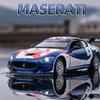 1/32 Maserati GranTurismo MC GT4 Модель легкосплавного автомобиля с инерционным механизмом, звуком и светом, детская подарочная коллекция, литая игрушечная модель
