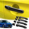 MARCHFA Комплект накладок на дверные ручки для Suzuki Swift (Модели ZCDDS/ZCEDS/ZDDDS/ZDEDS 2023 года и далее), Матовый черный